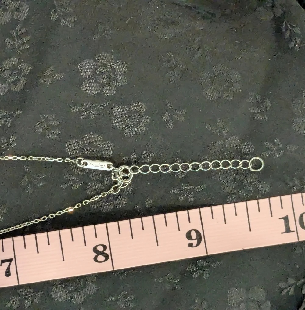 New Vantel Pearls Twisted Vine Sterling Silver Genuine Pearl 16 Inch Necklace